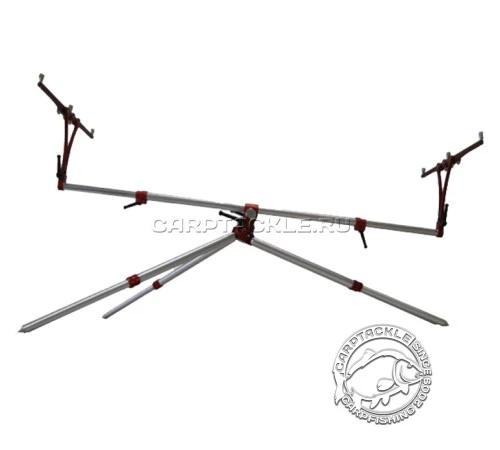 Род-под на три удилища Meccanica Vadese Technick 3 Rods Steel / Red