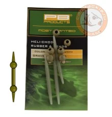 Набор для оснастки PB Products Heli-Chod Rubber & Beads 3pc