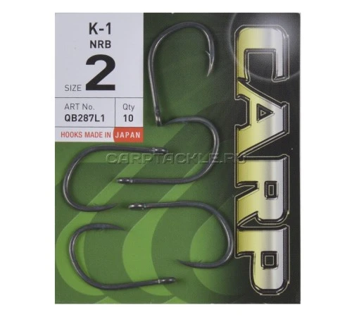 Крючки карповые c тефлоновым покрытием Hayabusa K-1 NRB