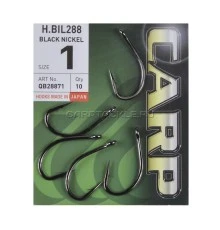 Крючки карповые черный никель Hayabusa H.BIL288