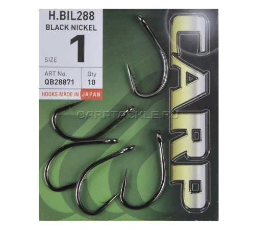Крючки карповые черный никель Hayabusa H.BIL288