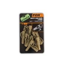 Безопасная клипса с фиксатором Fox EDGES Lead Clip + Pegs size7