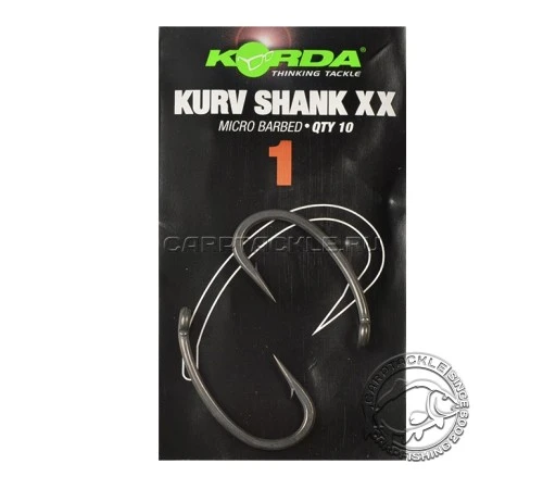 Крючки карповые Korda Kurv Shank XX