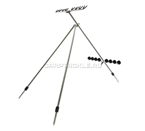 Подставка трипод под удилища Meccanica Vadese Mico серебро