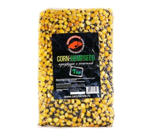 Кукуруза с коноплей Carptackle Corn-Hempseed