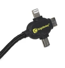 Кабель для зарядки Ridge Monkey Vault USB-A to Multi Out Cable 1m
